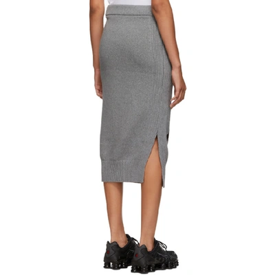 Shop Kenzo Grey Sport Tube Mid-length Skirt In 93 Grey