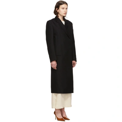 Shop Totême Toteme Black Volterra Coat In 200 Black