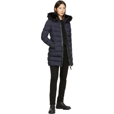 Shop Mackage Navy Calla Down Coat