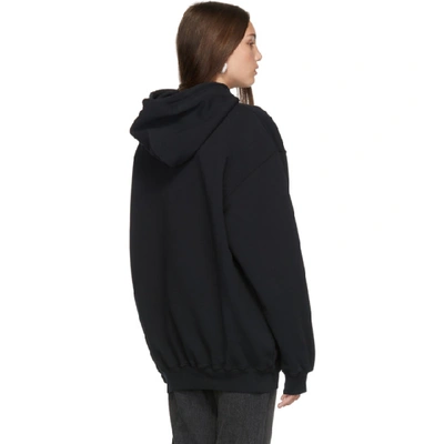 Shop Balenciaga Black Rainbow Bb Hoodie In 1000 Black