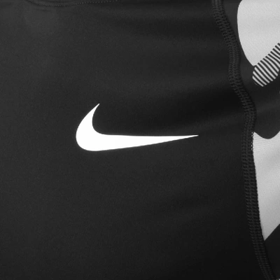 Shop Nike Training Long Sleeve Camouflage T Shirt Black