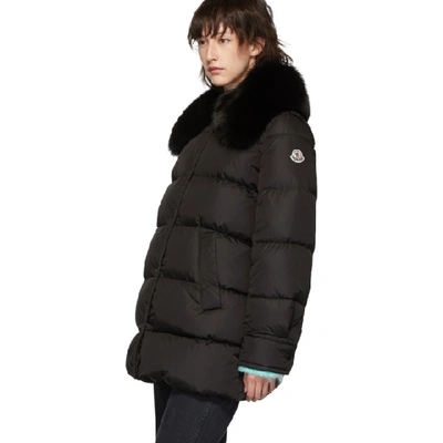 Shop Moncler Black Down Mesange Jacket In 999 Black