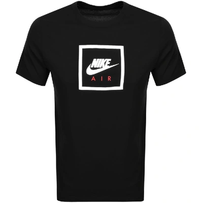 Shop Nike Crew Neck Air 2 Logo T Shirt Black