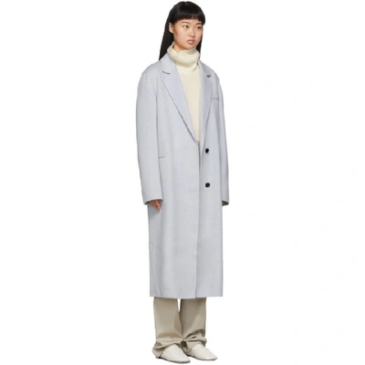 Shop Joseph Grey Cashmere Signe Coat In 0200 Grey