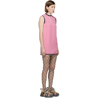 Shop Gucci Pink Tunic Dress In 5183 Pink