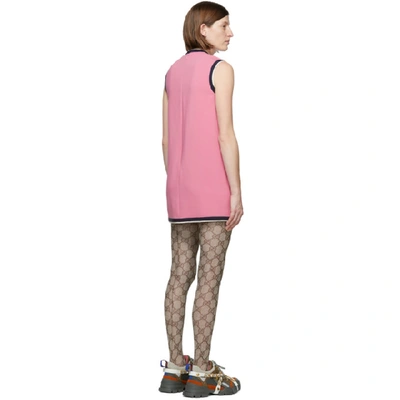 Shop Gucci Pink Tunic Dress In 5183 Pink