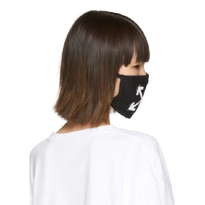 Shop Off-white Black Arrows Mask In Black/white