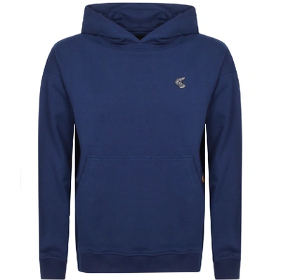 Shop Vivienne Westwood Small Orb Oversized Hoodie Navy