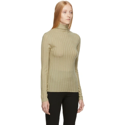 Shop Totême Toteme Beige Palmi Turtleneck In 817 Beige