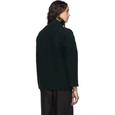 Shop Jacquemus Green La Maille Agde Turtleneck In Dark Green