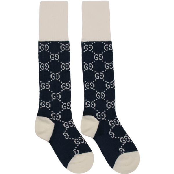 navy blue gucci socks