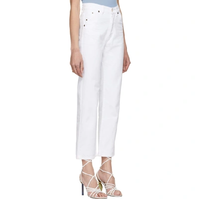 Shop Jacquemus White Le Jean Jeans