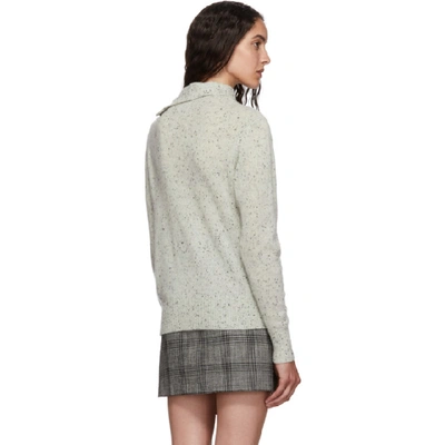 Shop Isabel Marant Grey Cashmere Chass Cardigan