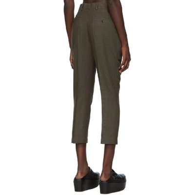 Shop Rick Owens Grey Easy Astaires Trousers In 34 Dust