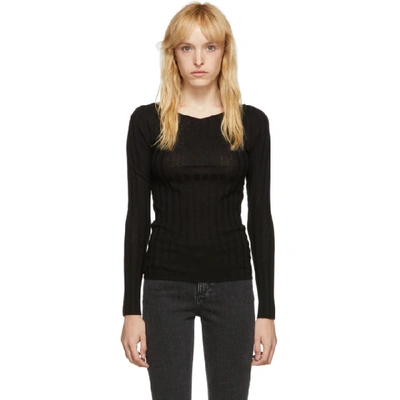 Shop Totême Toteme Black Toury Sweater In 200 Black