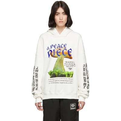 Shop Misbhv White Fungi Hoodie In Off-white