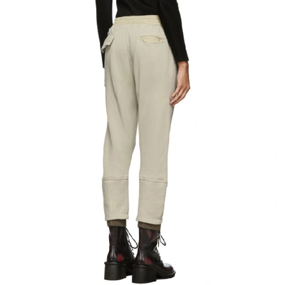 Shop Haider Ackermann Beige Saglia Lounge Pants In Chalk Dye