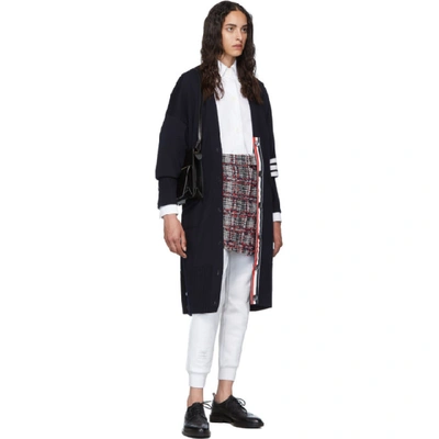 THOM BROWNE 白色经典款毛圈布运动裤