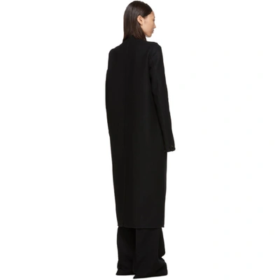 Shop Rick Owens Black Tusk Coat In 09 Black