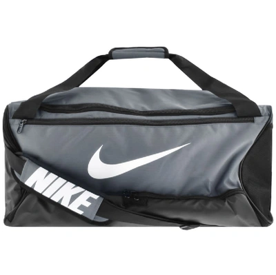 Shop Nike Brasilia Duffle Bag Grey