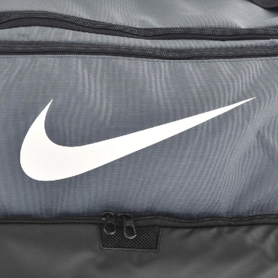 Shop Nike Brasilia Duffle Bag Grey
