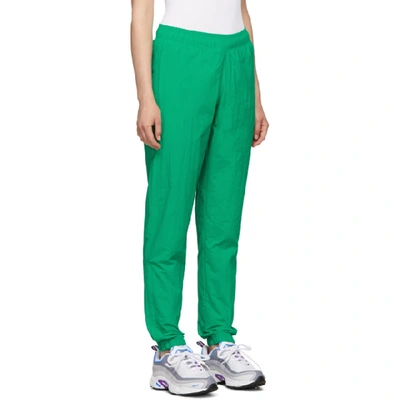 Shop Reebok Classics Green Classics Vector Track Pants In Emerald