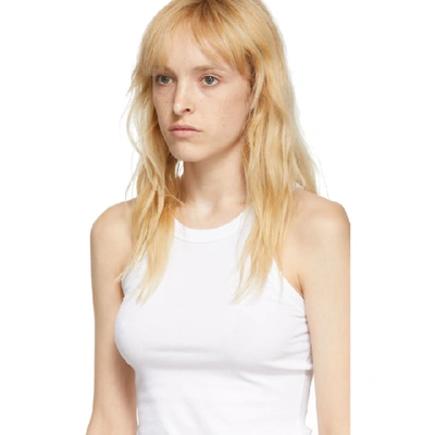 Shop Totême Toteme White Organic Espera Tank Top In 100 White