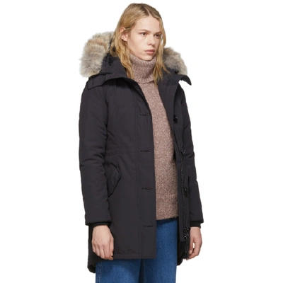 Shop Canada Goose Navy Down Rossclair Parka In 67 Navy