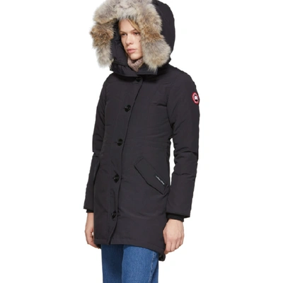 Shop Canada Goose Navy Down Rossclair Parka In 67 Navy