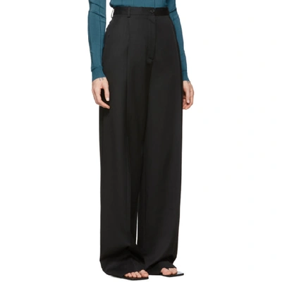 Shop Nina Ricci Black Pleated Trousers In U9000 Black