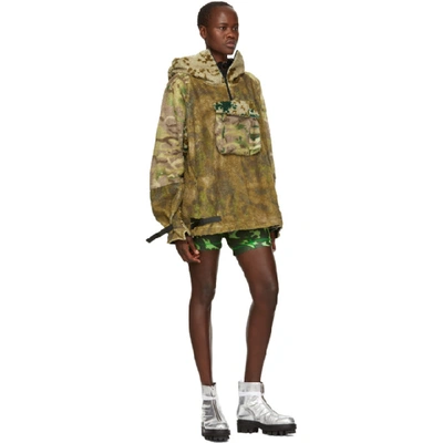 ALYX 1017 ALYX 9SM MULTICOLOR CAMO POLAR FLEECE HERNIK HOODIE 