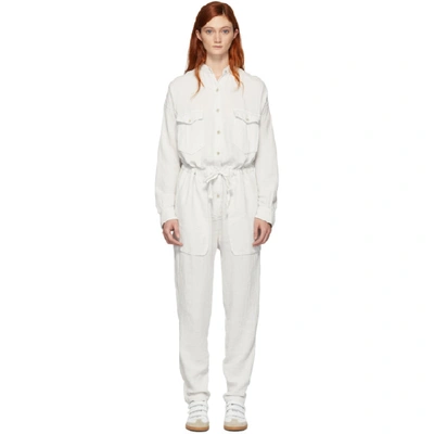 Shop Isabel Marant Étoile Isabel Marant Etoile White Jaya Jumpsuit In 20ck Chalk