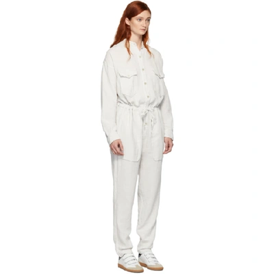 Shop Isabel Marant Étoile Isabel Marant Etoile White Jaya Jumpsuit In 20ck Chalk