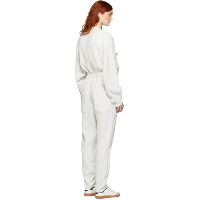 Shop Isabel Marant Étoile Isabel Marant Etoile White Jaya Jumpsuit In 20ck Chalk