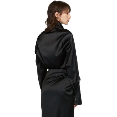 Shop Balenciaga Black Tilted Shirt In 1000 Black