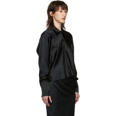 Shop Balenciaga Black Tilted Shirt In 1000 Black