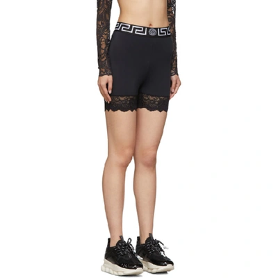 Shop Versace Underwear Black Cycling Shorts In A1008 Black