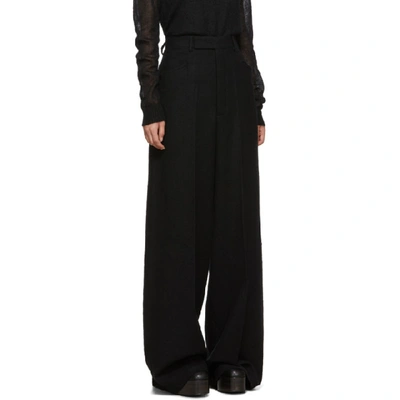 Shop Rick Owens Black Fairbanks Trousers In 09 Black