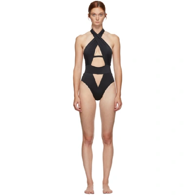 Shop Agent Provocateur Black Anja One-piece Swimsuit