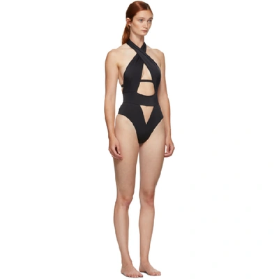 Shop Agent Provocateur Black Anja One-piece Swimsuit