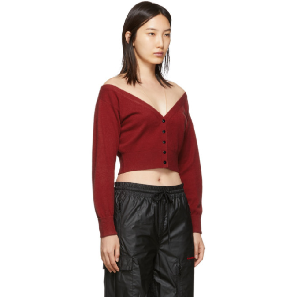alexander wang cropped cardigan