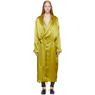 Shop Ann Demeulemeester Gold Nanette Dress In Lemon