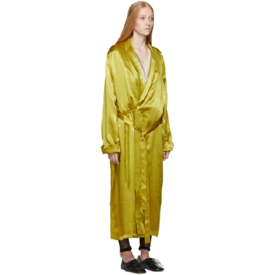 Shop Ann Demeulemeester Gold Nanette Dress In Lemon