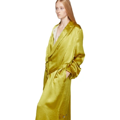 Shop Ann Demeulemeester Gold Nanette Dress In Lemon