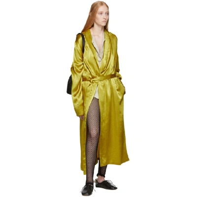 Shop Ann Demeulemeester Gold Nanette Dress In Lemon