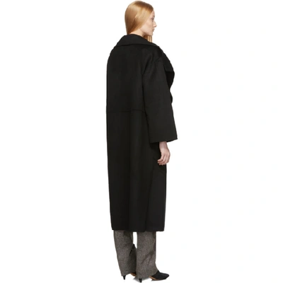 Shop Totême Toteme Black Annecy Coat In 200 Black