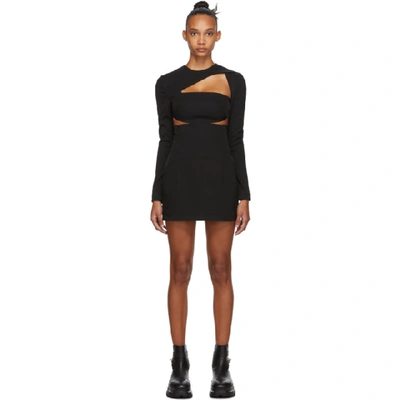 Shop 032c Black Cut-out Dress