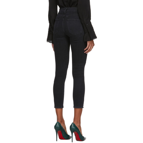 Citizens Of Humanity Black Rocket Crop Mid Rise Skinny Jeans In Thrill Modesens