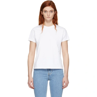 Shop Helmut Lang White Little T-shirt In Chalk White