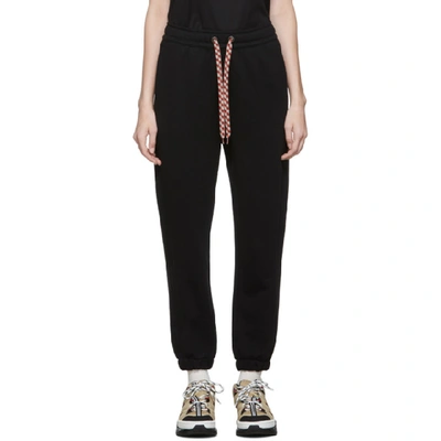 Shop Burberry Black Raine Sweatpants